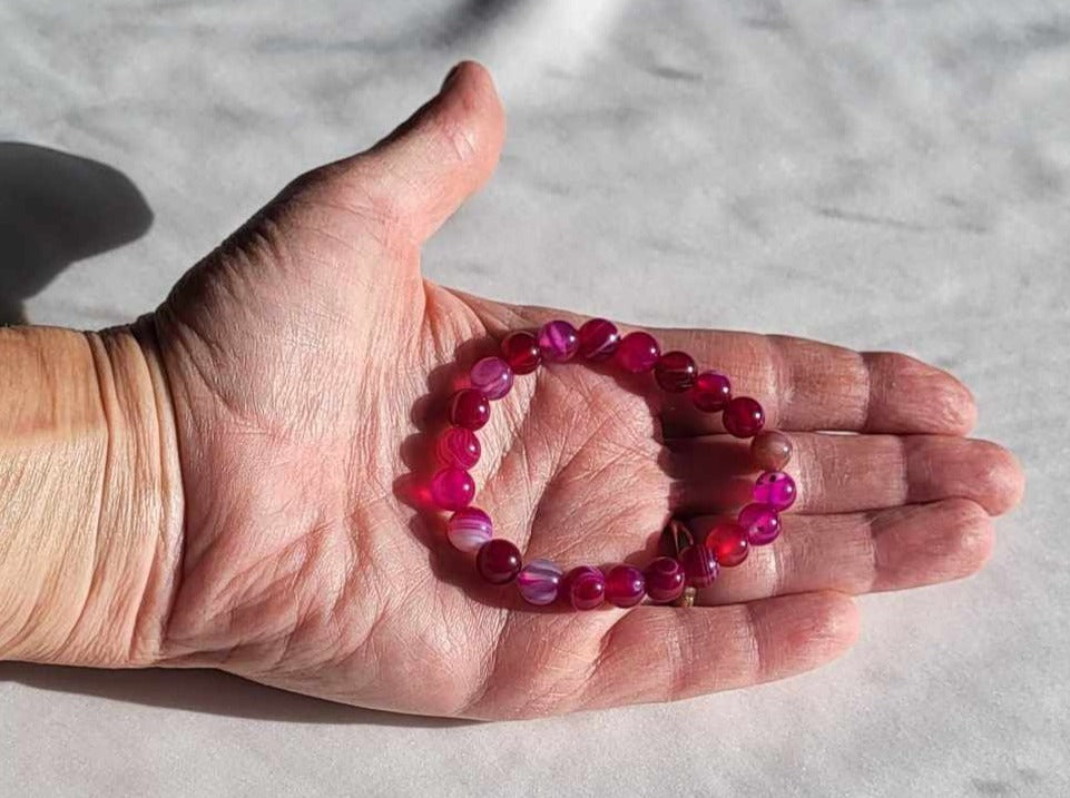 Agat Pink 8 mm