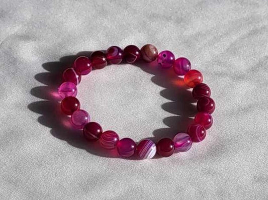 Agat Pink 8 mm